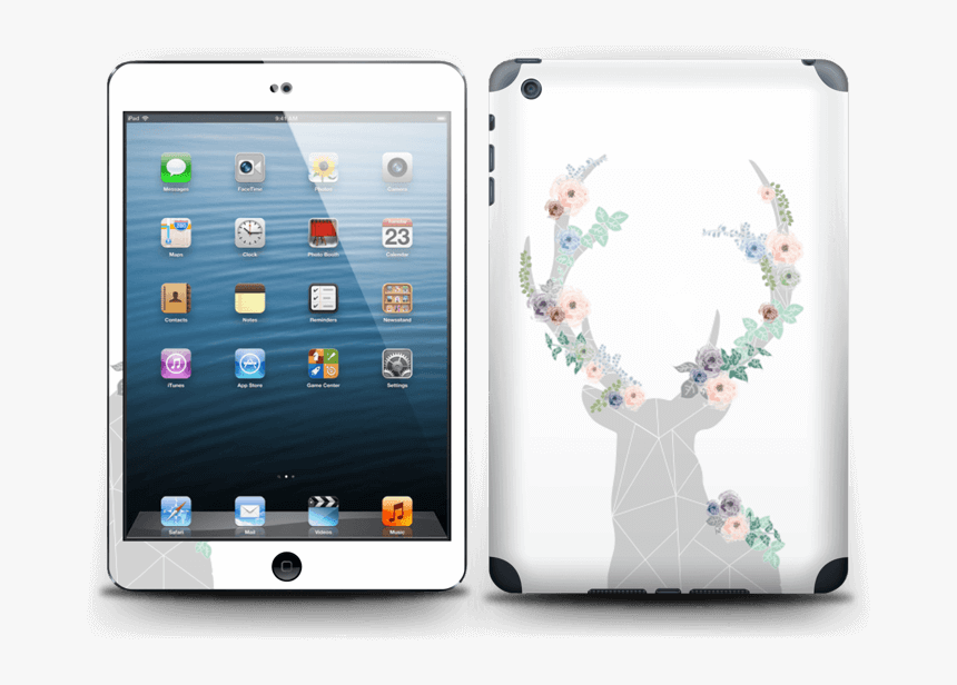 Blooming Deer Skin Ipad Mini - Apple Add, HD Png Download, Free Download