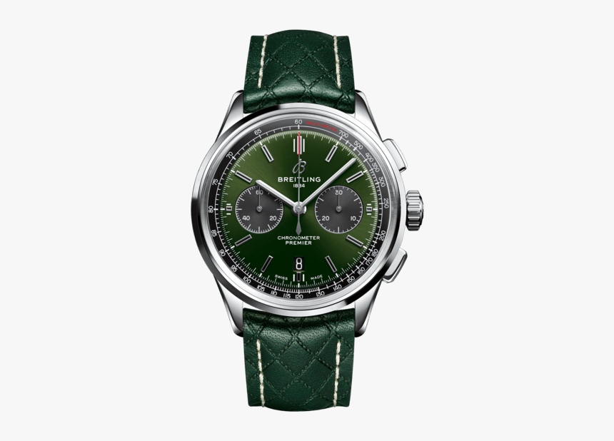 Premier B01 Chronograph 42 Bentley British Racing Green - Breitling Premier B01 Green, HD Png Download, Free Download