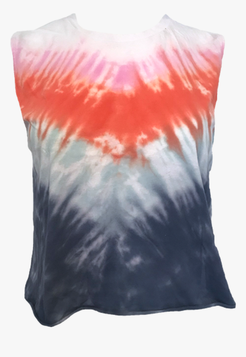 Es W Tie Dye Una Crop Tie Dye - Blouse, HD Png Download, Free Download