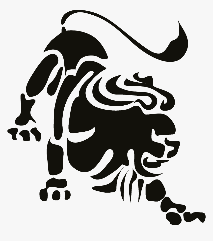 Zodiac Signs Silhouette Png - Signo Zodiacal Leo Png, Transparent Png, Free Download