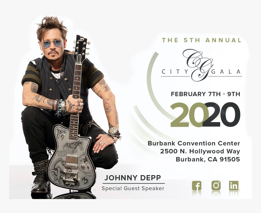 Johnny Depp With Guitar, HD Png Download, Free Download