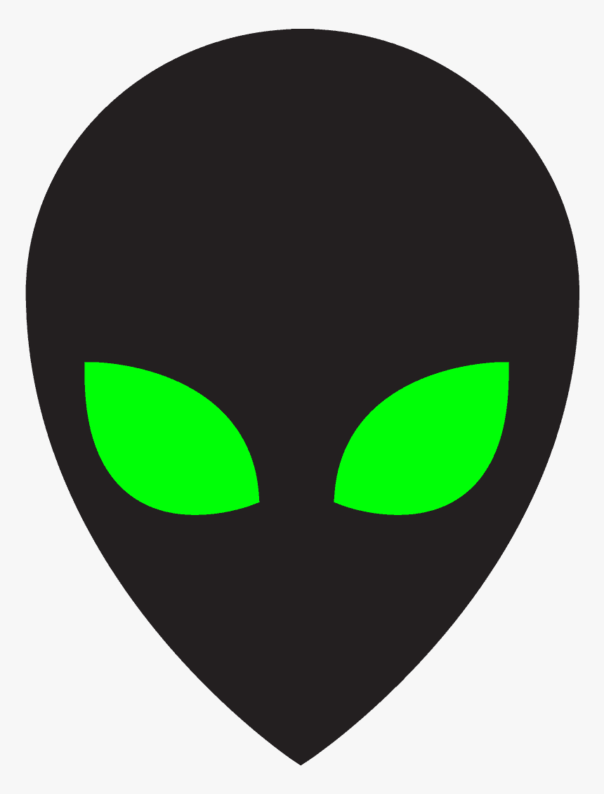A Black Alien Head With Green Eyes - Alien Head Png Transparent, Png Download, Free Download