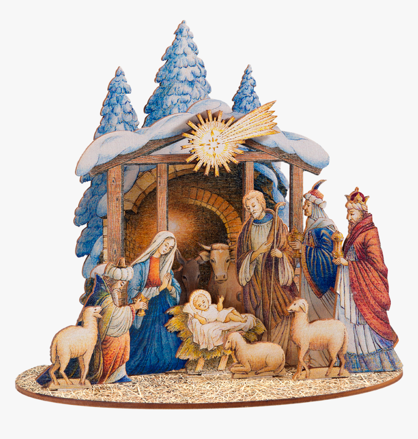 Self Assembly Crib "holy Family - Holy Family Christmas Crib, HD Png Download, Free Download