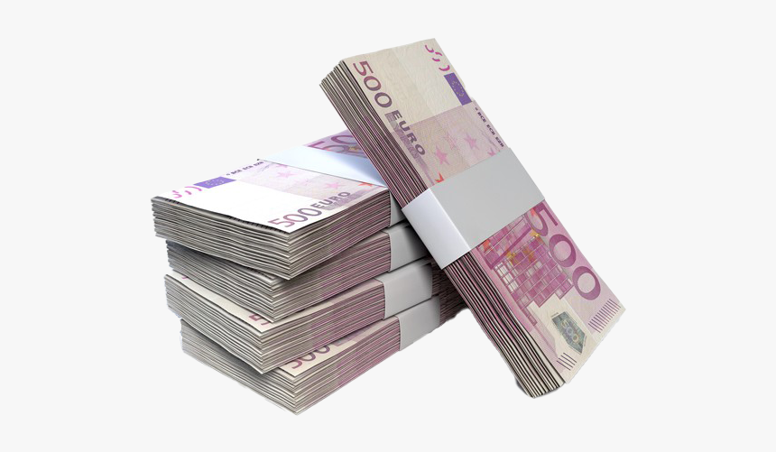 Euro No Background - Stack Of Cash Png, Transparent Png, Free Download