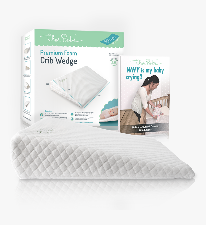 Crib Wedge By Cher Bébé - Mattress, HD Png Download, Free Download