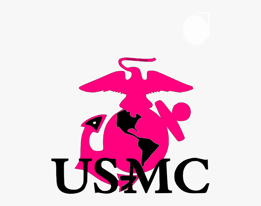 Marine Corp Logo Svg Clipart , Png Download - Usmc Eagle Globe And Anchor Black, Transparent Png, Free Download