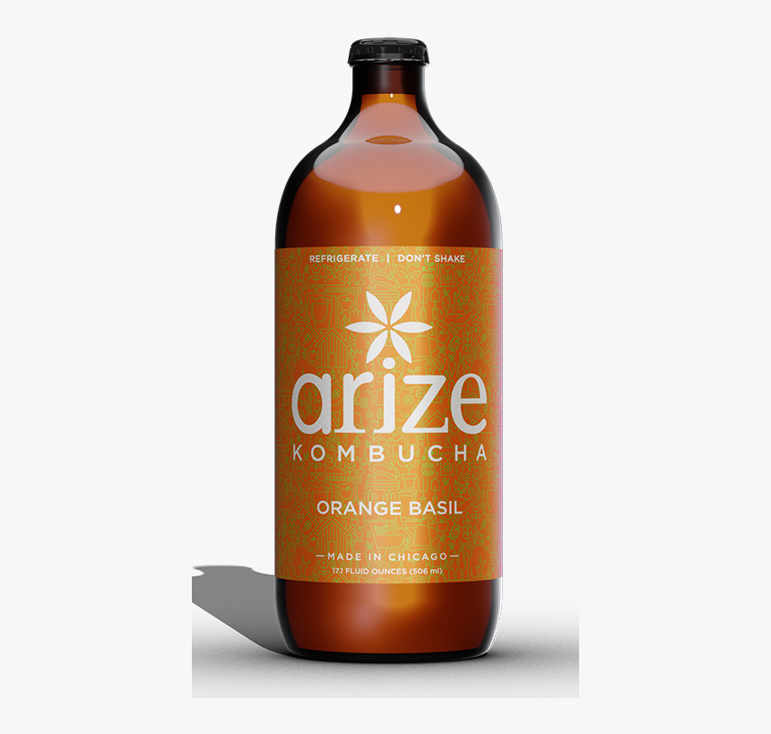 Arize 17oz Orange Basil - Glass Bottle, HD Png Download, Free Download
