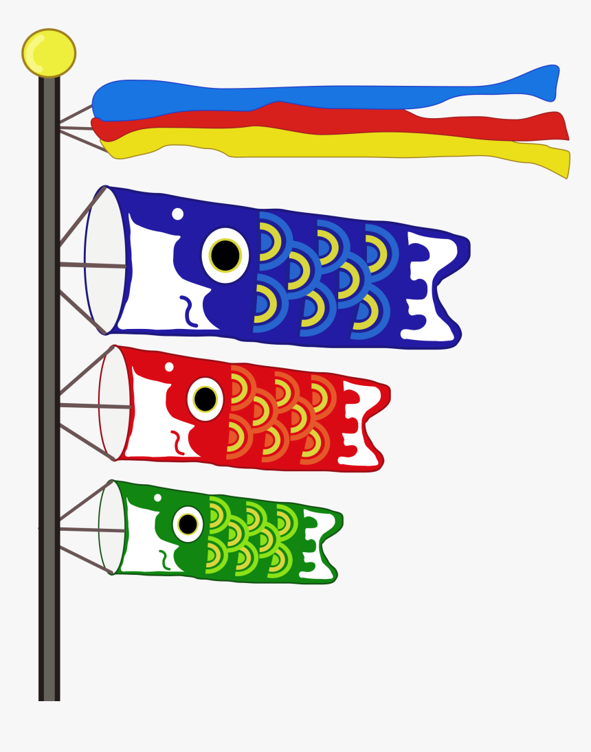 Japanese Clipart Icon Japan - Japan Fish Flag Clipart, HD Png Download -  kindpng