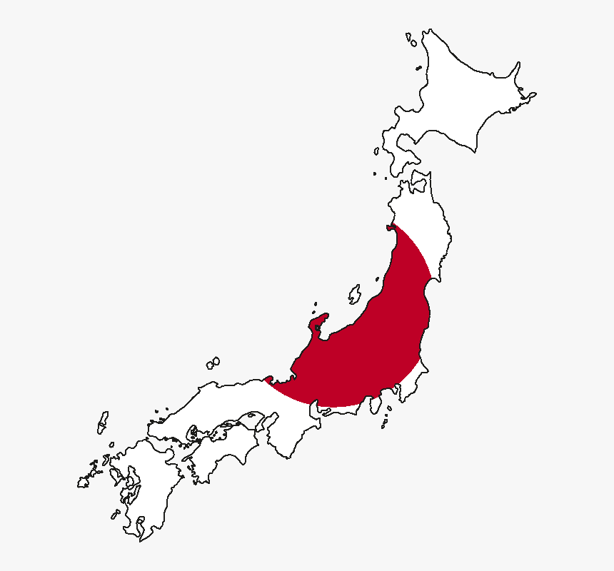 Japan Landkarte Umriss - Japan Flag Map Png, Transparent Png, Free Download