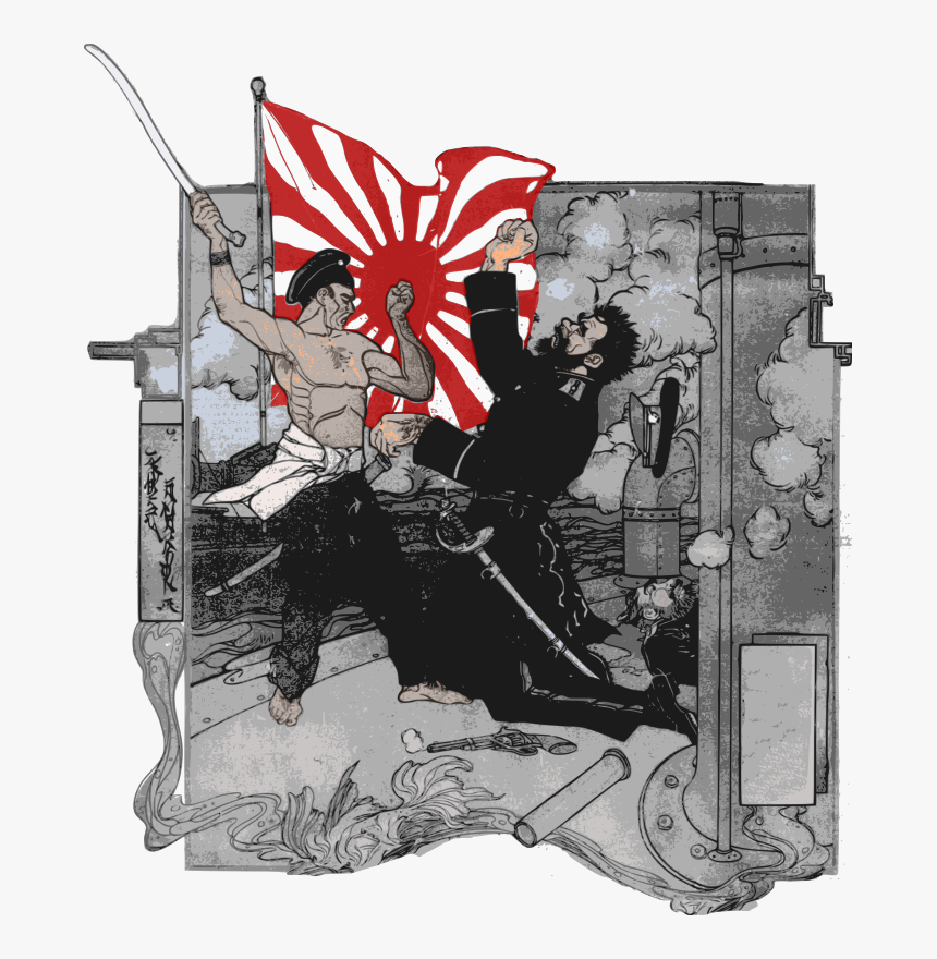 Russo-japanese War Combatants Remix - Russo Japanese War Illustration, HD Png Download, Free Download