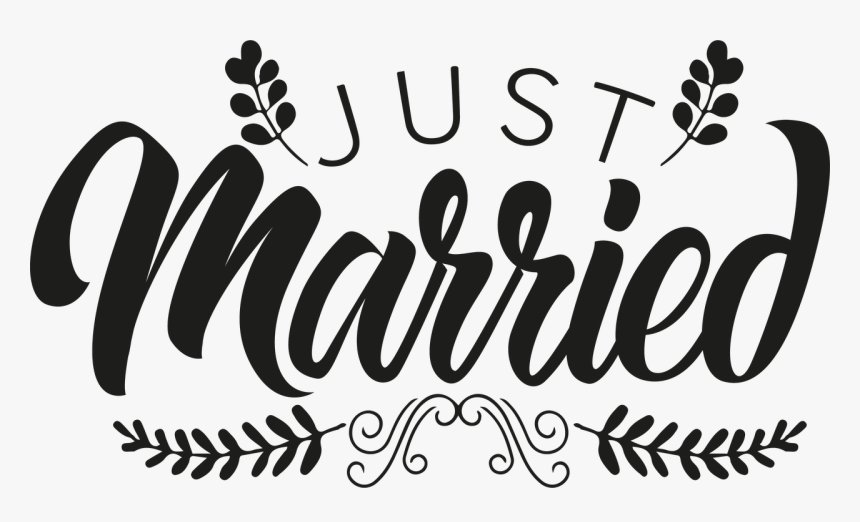 Just Married Png, Transparent Png, Free Download