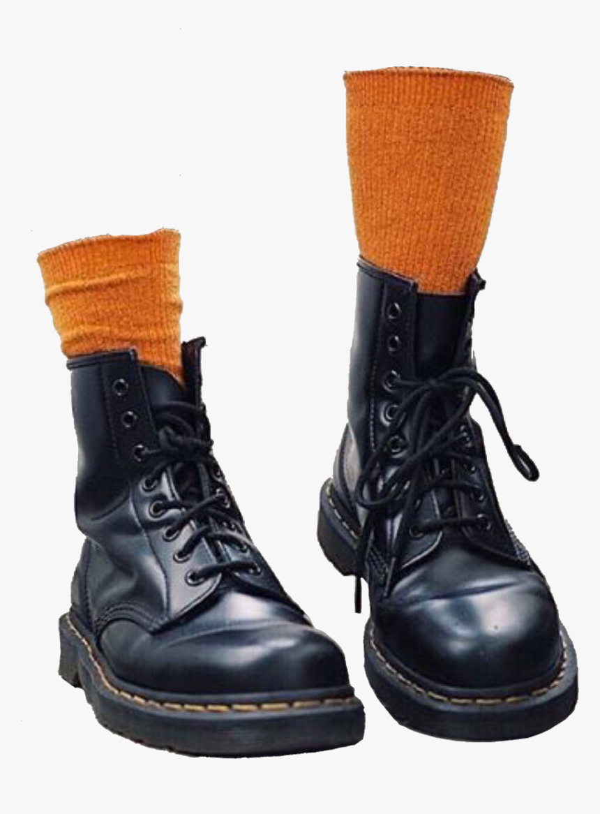 Orange Dress Shoes Png - Doc Martens Socks, Transparent Png, Free Download