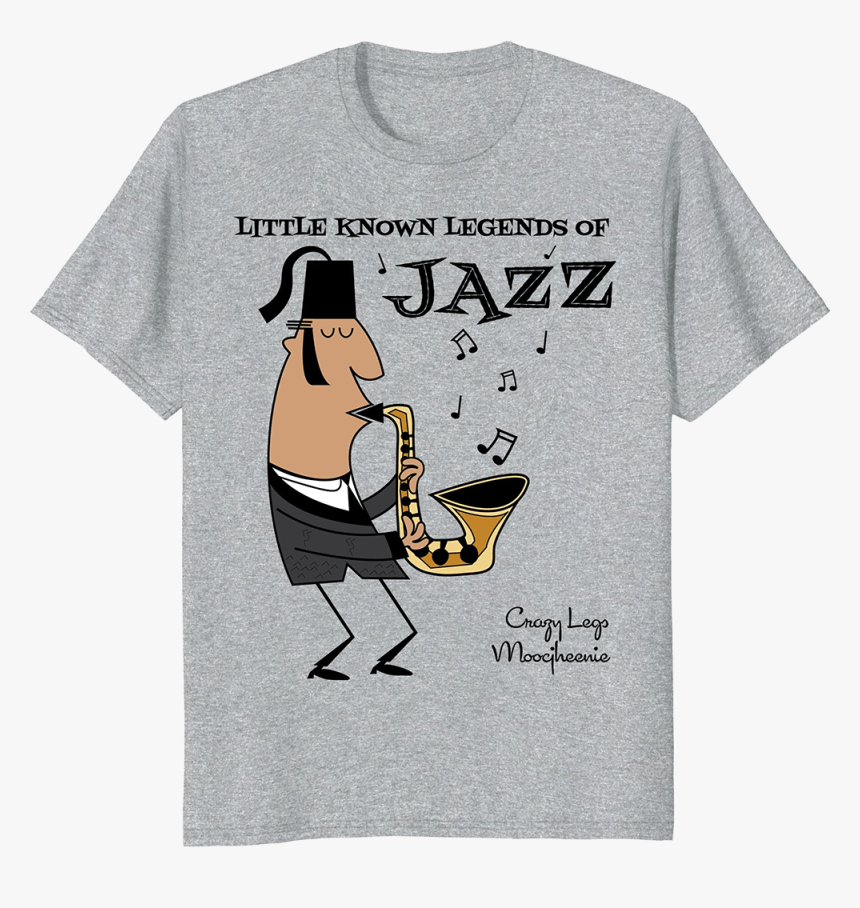 Cartoon Jazz T-shirt From Design Kitsch - Saxophone Design T Shirt, HD Png Download, Free Download