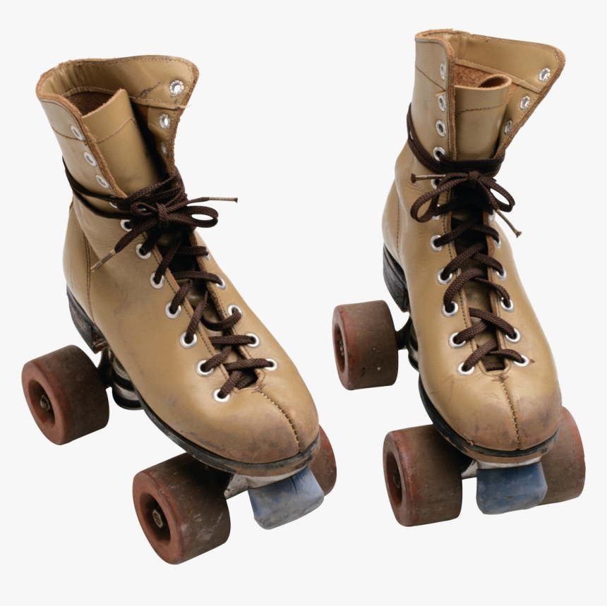 Roller-skates - Brown Roller Skates Transparent, HD Png Download, Free Download