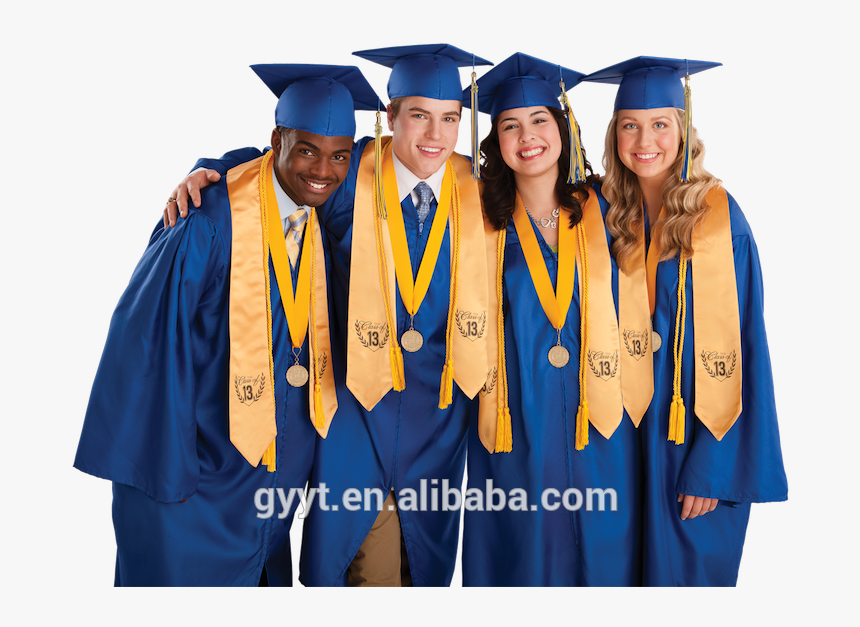 Wholesale Packaged Graduation Gown Cap Tassel Stole - Graduation Ceremony, HD Png Download, Free Download