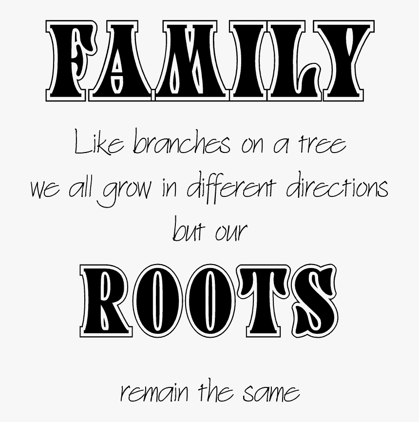 Family Is Like Branches On A Tree - Calligraphy, HD Png Download, Free Download