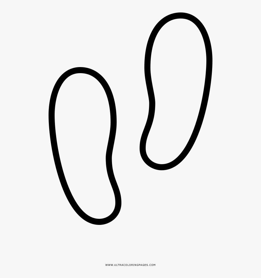 Foot Steps Coloring Page - Line Art, HD Png Download, Free Download