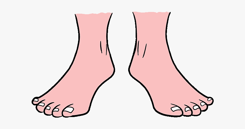 How To Draw Feet - Toe Draw, HD Png Download, Free Download