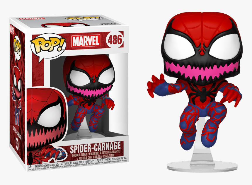 Spider Carnage Us Exclusive Pop Vinyl Figure - Spider Carnage Pop, HD Png Download, Free Download