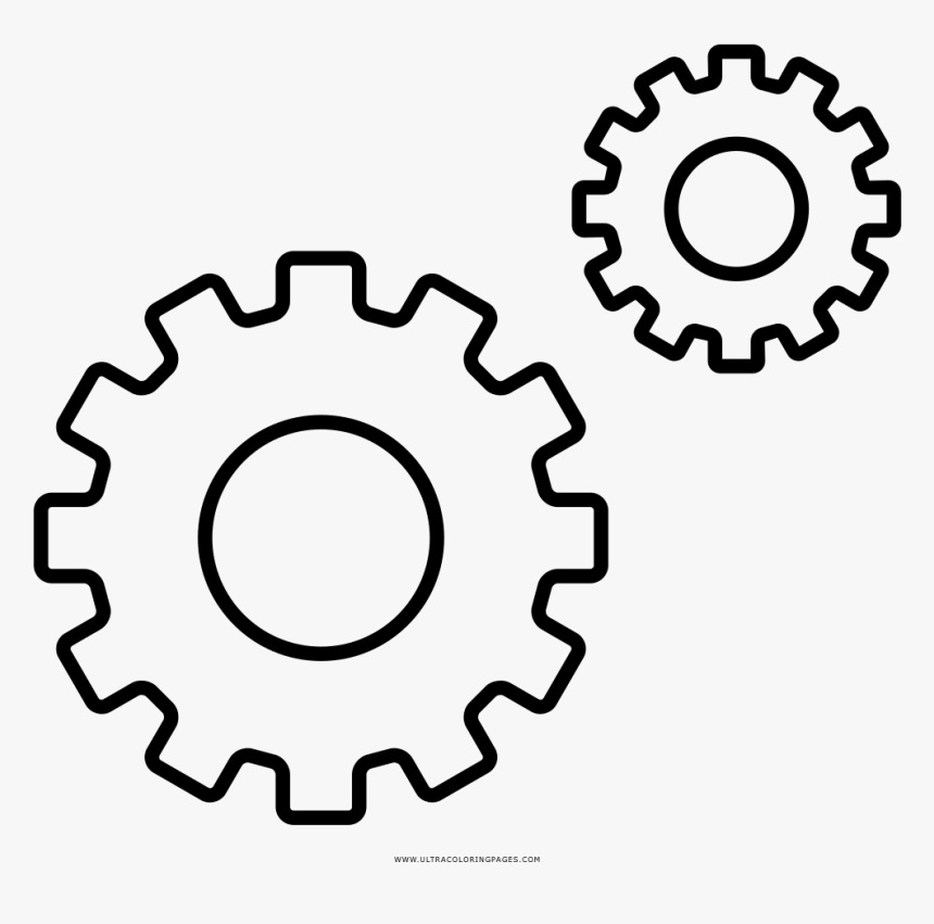 Cogs Coloring Page - Service Tool Free Icon, HD Png Download, Free Download