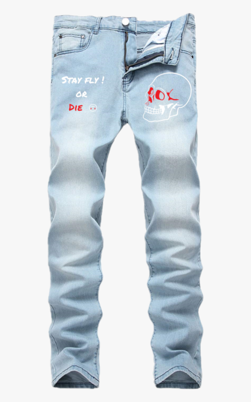 Image Of Ss2019 Blue Denim - Light Acid Wash Jeans Men, HD Png Download, Free Download