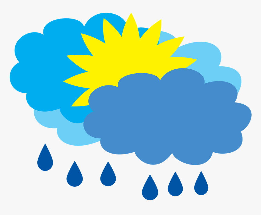 Cartoon Mostly Cloudy Weather, HD Png Download, Free Download