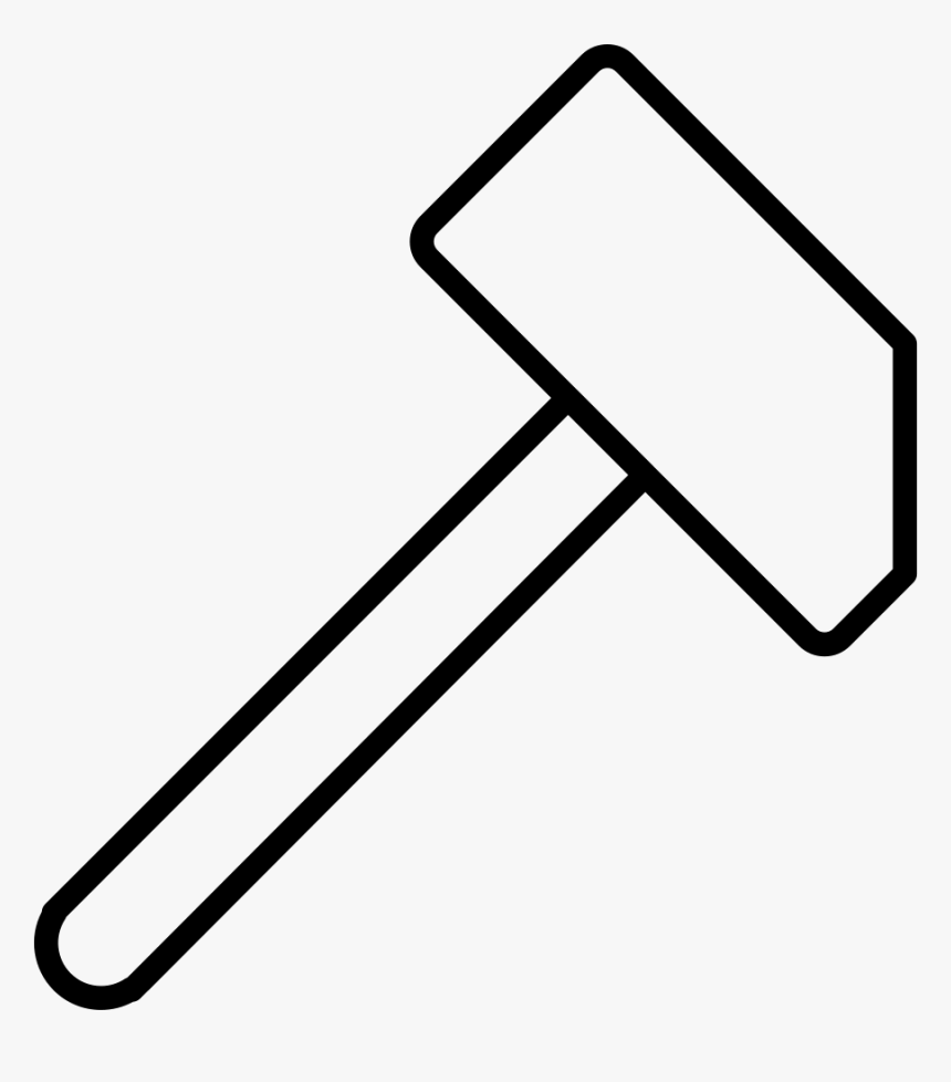 Hammer Big Shape Outline - Herramientas Martillo Contornos, HD Png Download, Free Download