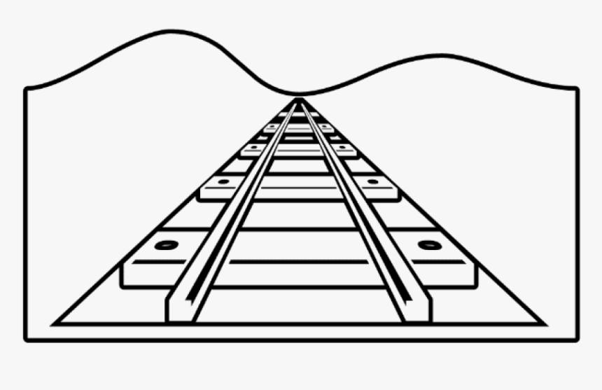 Free Png Download Train Tracks Coloring Pages Png Images - Railway Track For Colouring, Transparent Png, Free Download