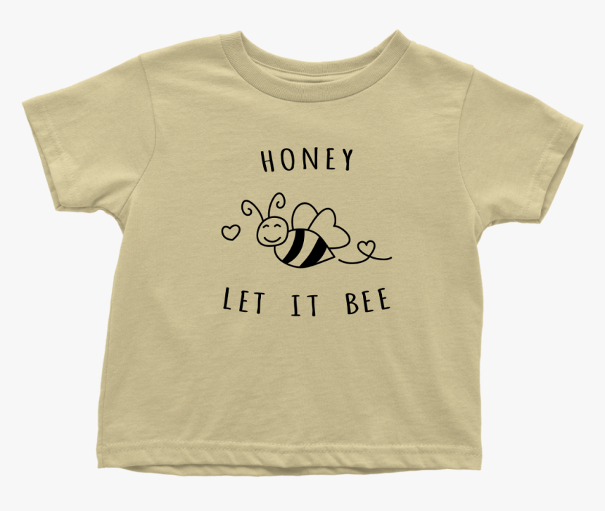 Honey Let It Bee Toddler Comfy Cotton T-shirt In Lemon - Christmas Pregnancy Announcement Shirt Design, HD Png Download, Free Download