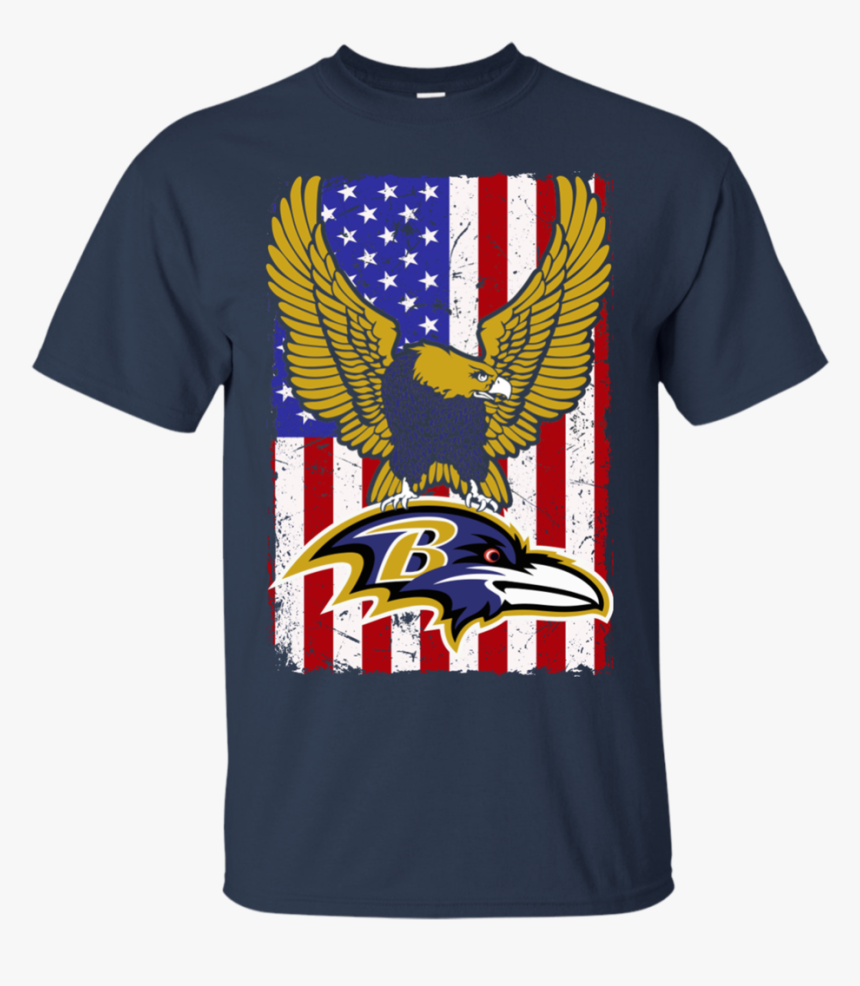 Baltimore Ravens Shirts Flag Usa Ravens Logo Team T - T-shirt, HD Png Download, Free Download