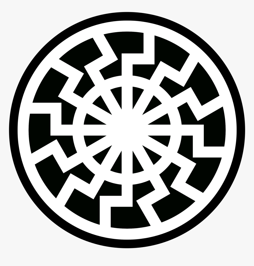 Black Sun White - Black Sun Symbol White, HD Png Download, Free Download