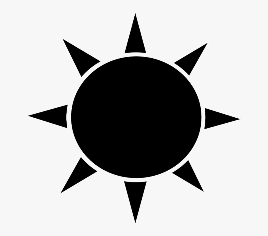 #sol #preto #sun #black #blacksun #solpreto #estrela - Sun Pictogram, HD Png Download, Free Download