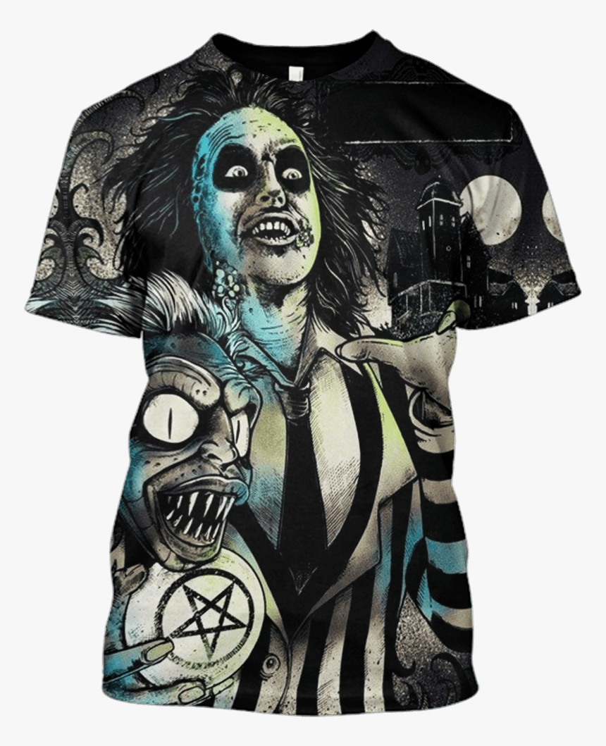 Gearhuman 3d Beetlejuice Tim Burton Hoodies - Tim Burton Movie Arts, HD Png Download, Free Download