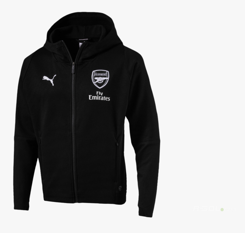 Arsenal Fc Casual Performance Hooded Jac - Hoodie, HD Png Download, Free Download