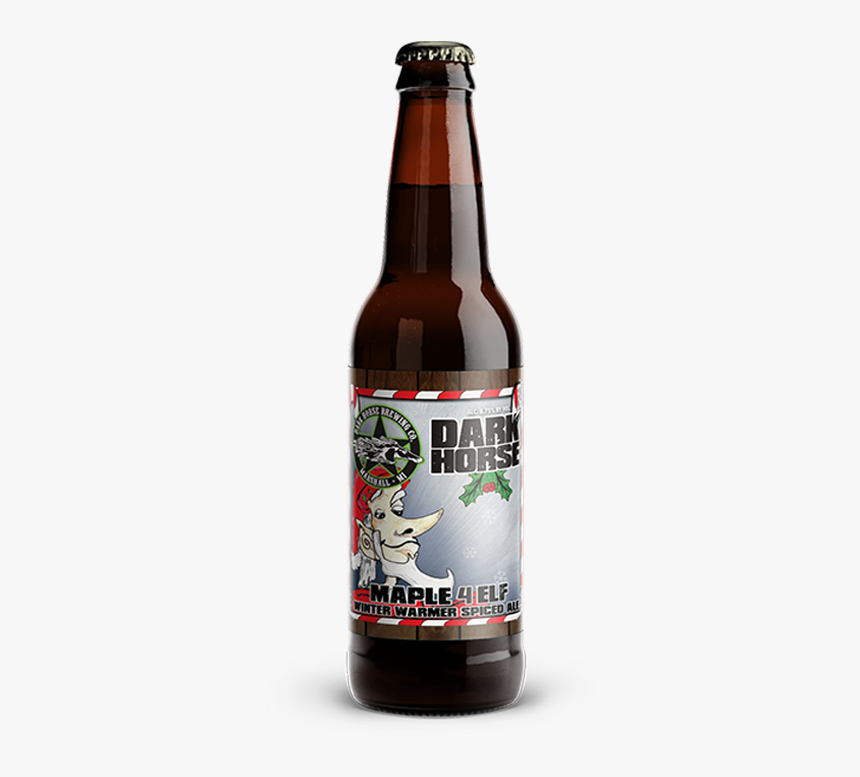 Bottle Of Beer Mock Up Maple 4 Elf Web - Dark Horse 4 Elf Winter Warmer Spiced Ale, HD Png Download, Free Download