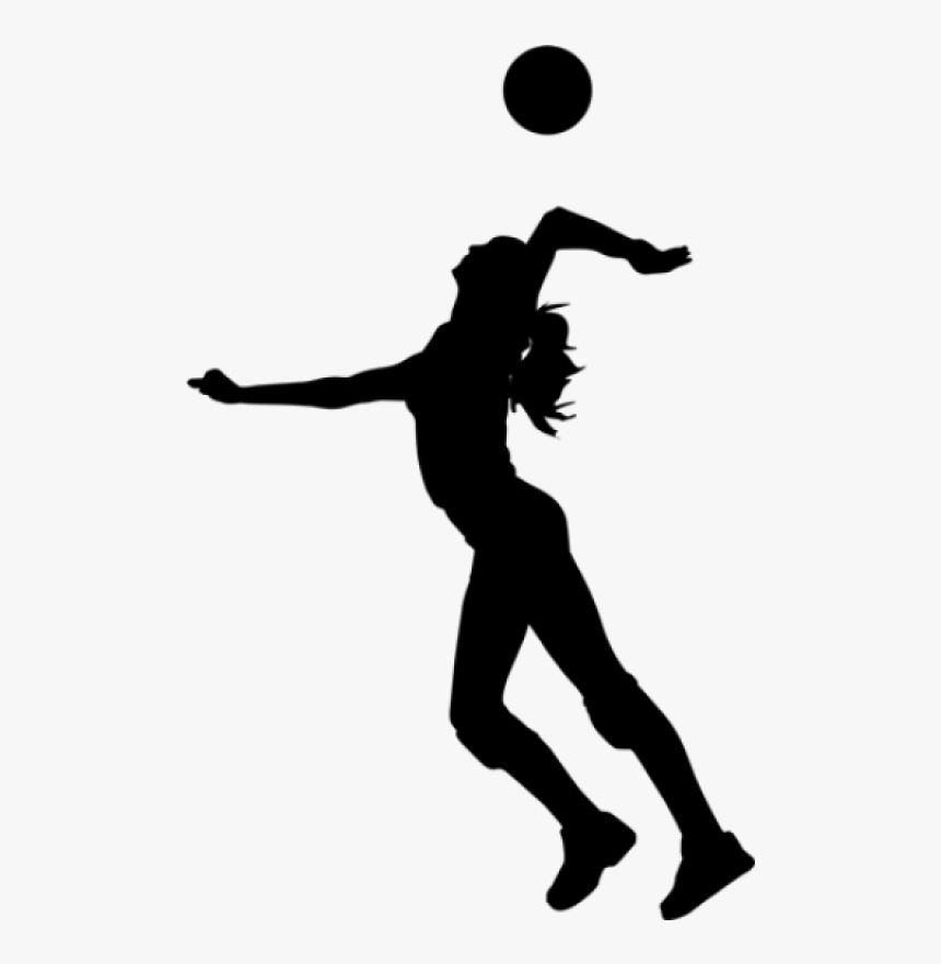 Volleyball Player Png Image - Volleyball Player Silhouette Png, Transparent Png, Free Download