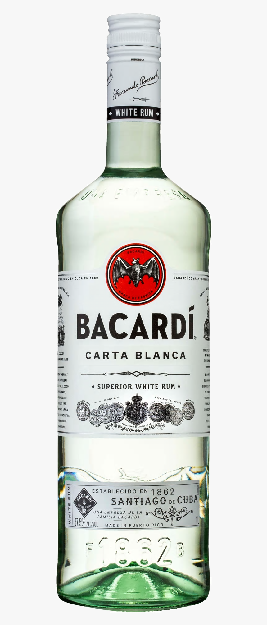 Bacardi Superior 1l, HD Png Download, Free Download