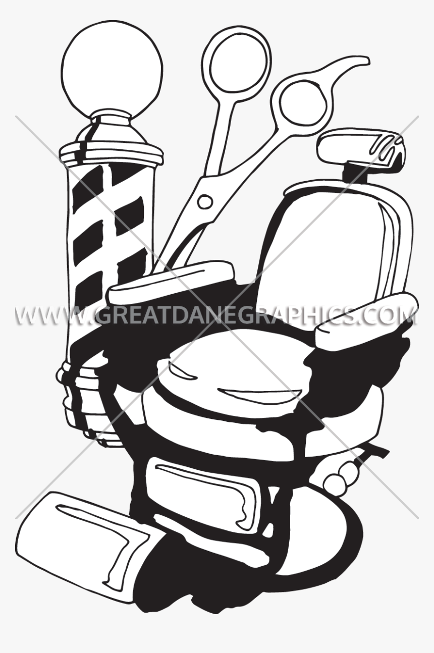 Barber Drawing At Getdrawings Com Free For - Barber Chair And Mirror Illustration, HD Png Download, Free Download