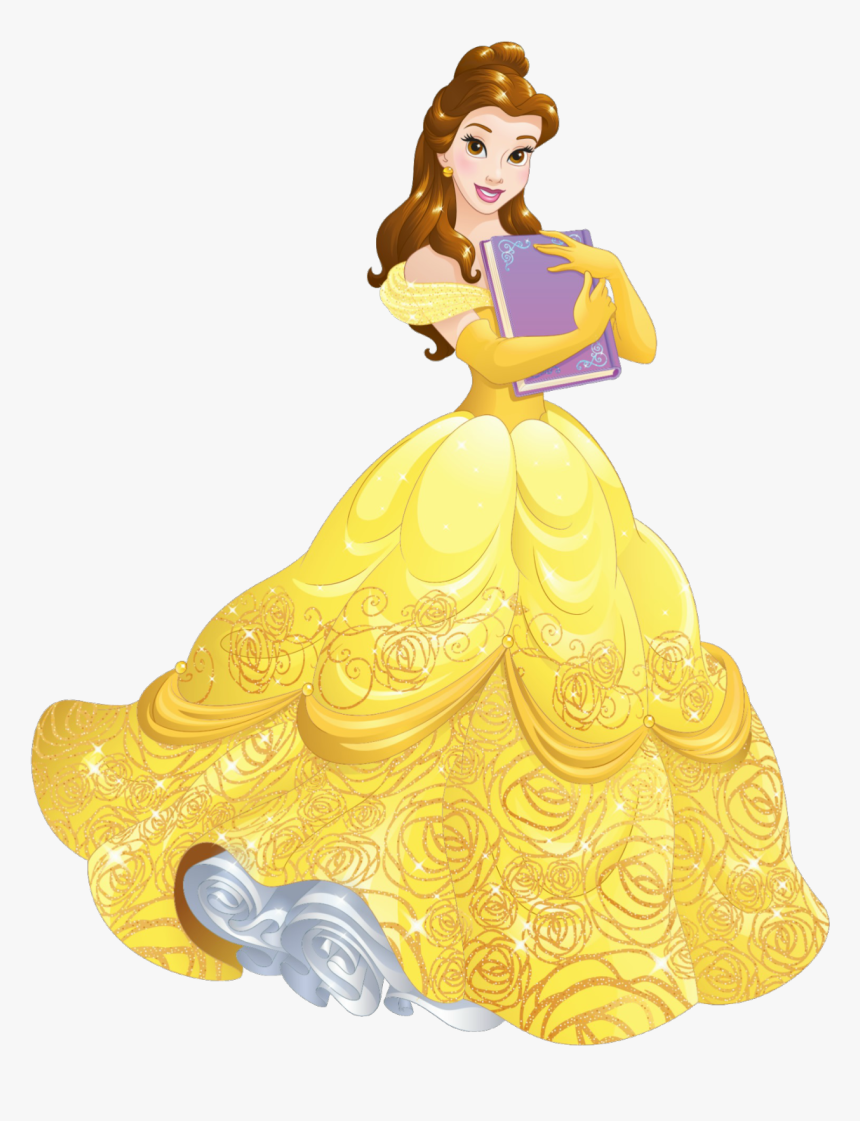 Disney Princess Belle With Book, HD Png Download, Free Download