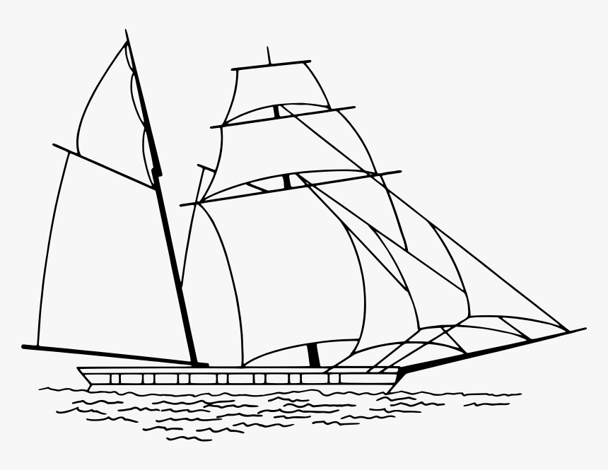 Sailing Ship - Schiff Zeichnung, HD Png Download, Free Download