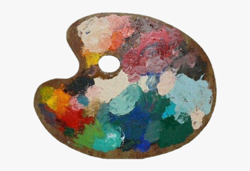 #aesthetic #arthoe #painting #palette #paintpalette - Art Palette Png Aesthetic, Transparent Png, Free Download