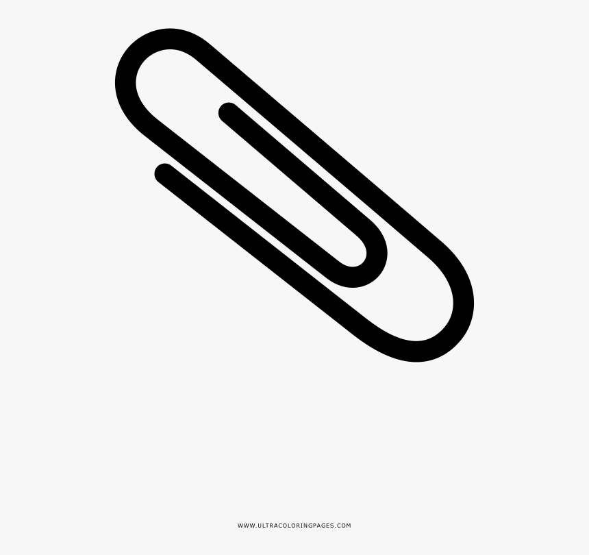 Paper Clip Coloring Page - Parallel, HD Png Download, Free Download