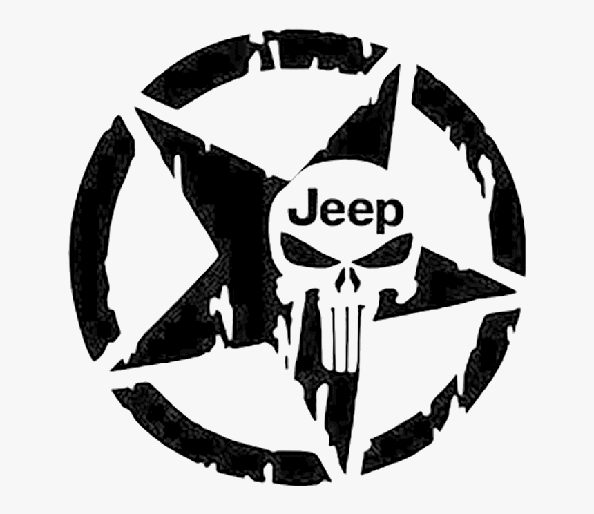 Jeep Punisher Star Products - Punisher Skull, HD Png Download, Free Download