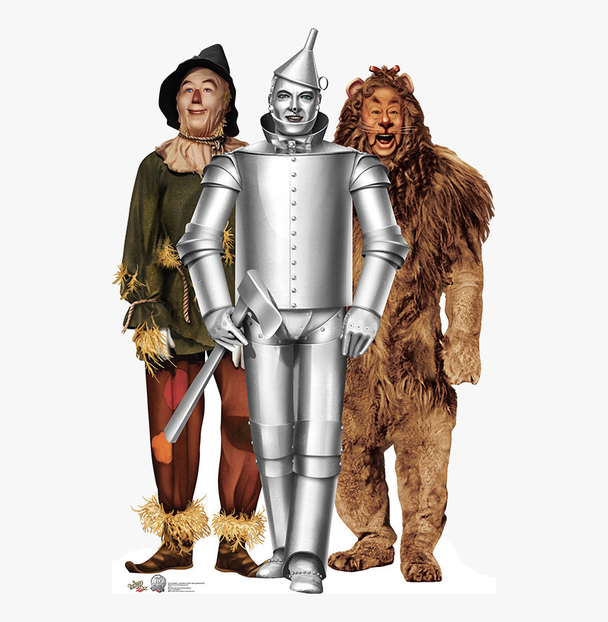 Wizard Of Oz Lion Tin Man Scarecrow, HD Png Download, Free Download