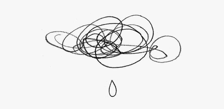 Cloud-droplet - Line Art, HD Png Download, Free Download