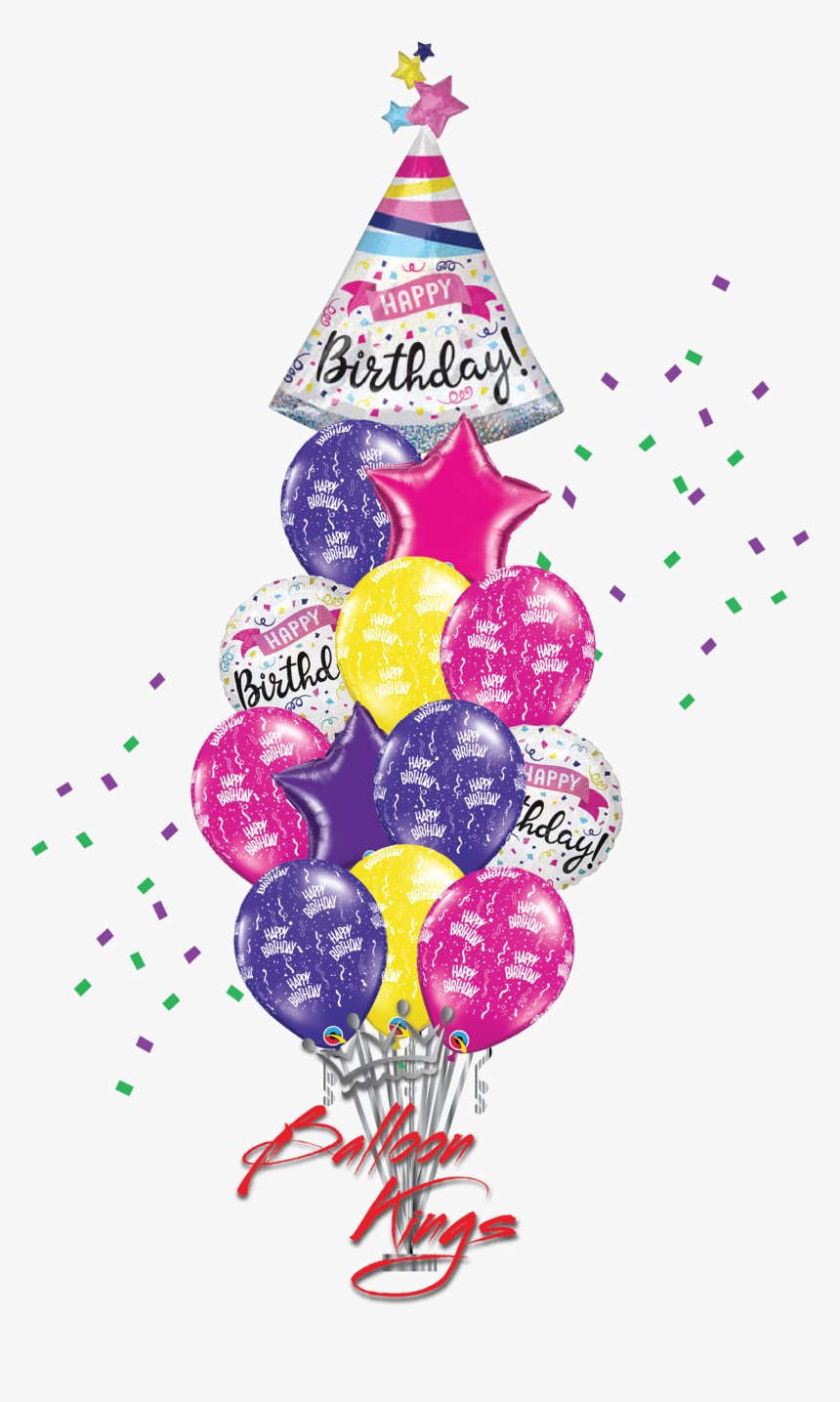 Party Hat Bouquet - Balloon, HD Png Download, Free Download