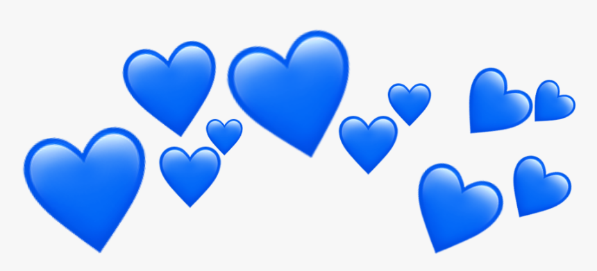 #blue #heart #filter #blueemoji #emojicrown #emojifilter - Snapchat Black Heart Filter, HD Png Download, Free Download