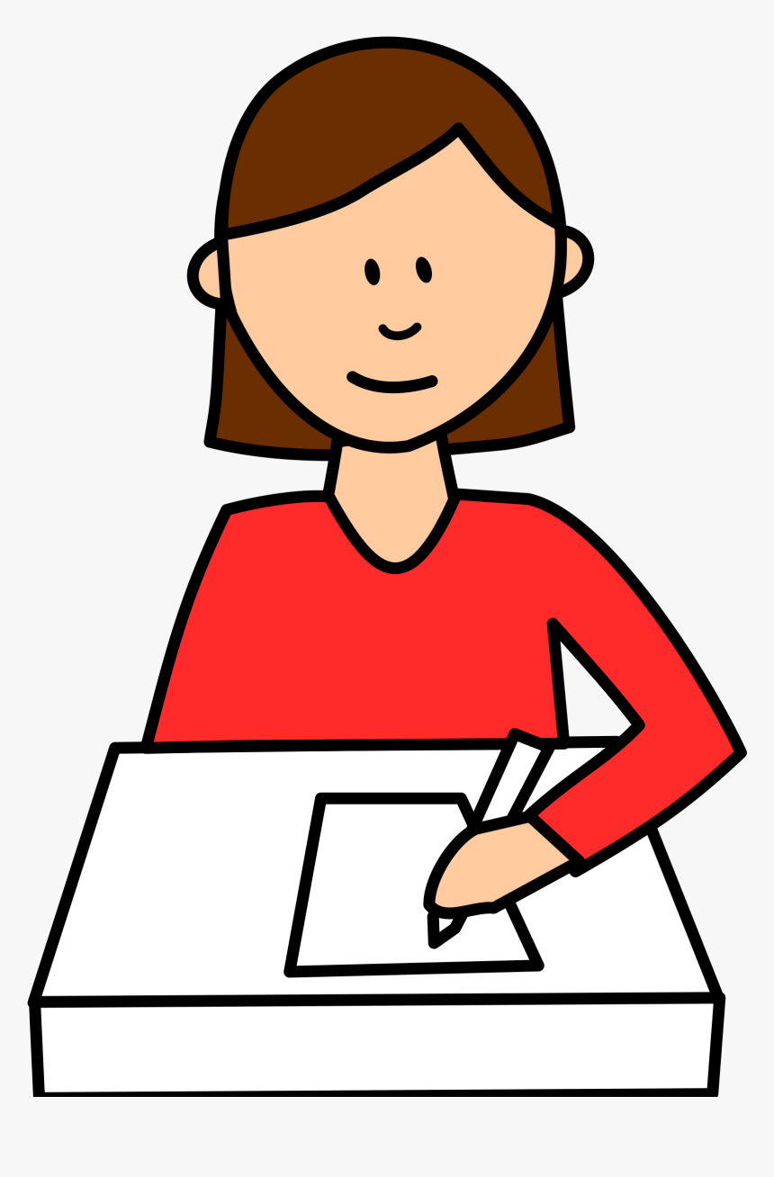 Writing Big Image Png - Woman Writing Clipart, Transparent Png, Free Download