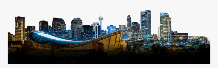 Best Calgary City Skyline Png - Cityscape, Transparent Png, Free Download