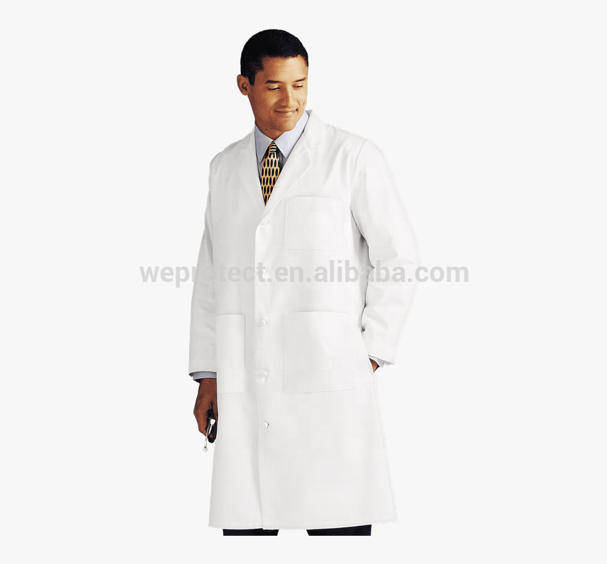 Cotton Acid Resistant Doctor Lab Gown Apron Lab Coat - Lab Coat Back, HD Png Download, Free Download